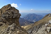 In GRIGNETTA (2177 m) ad anello Cresta Cermenati – Sentiero delle Capre dal Pian dei Resinelli il 27 marzo 2019 - FOTOGALLERY